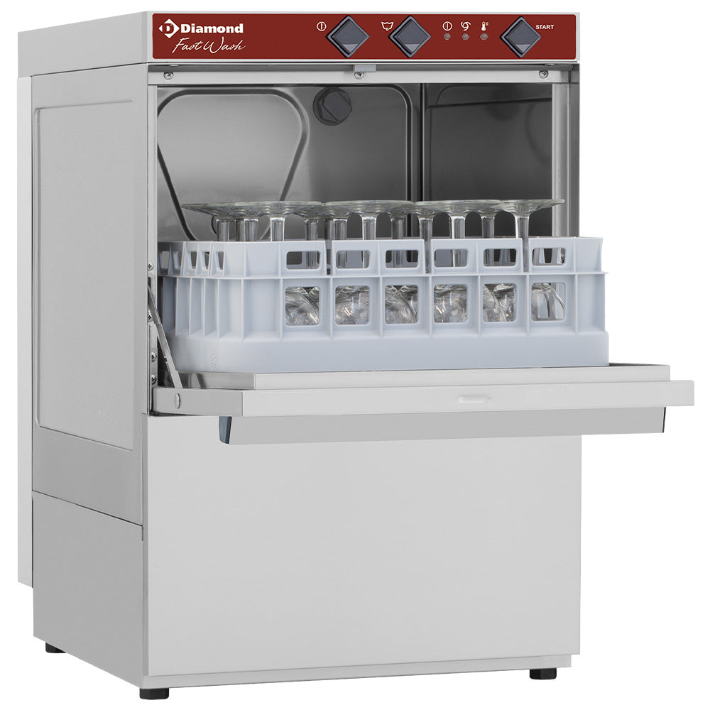 Glazenspoelmachine, vierkante mand 35 x 35 cm, Diamond DC202/6