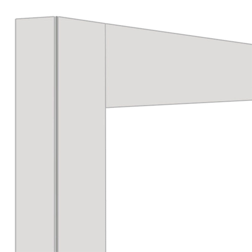 Decoratiepaneel voor vitrine van 216 liter, mat wit, Diamond DE21-BI/N