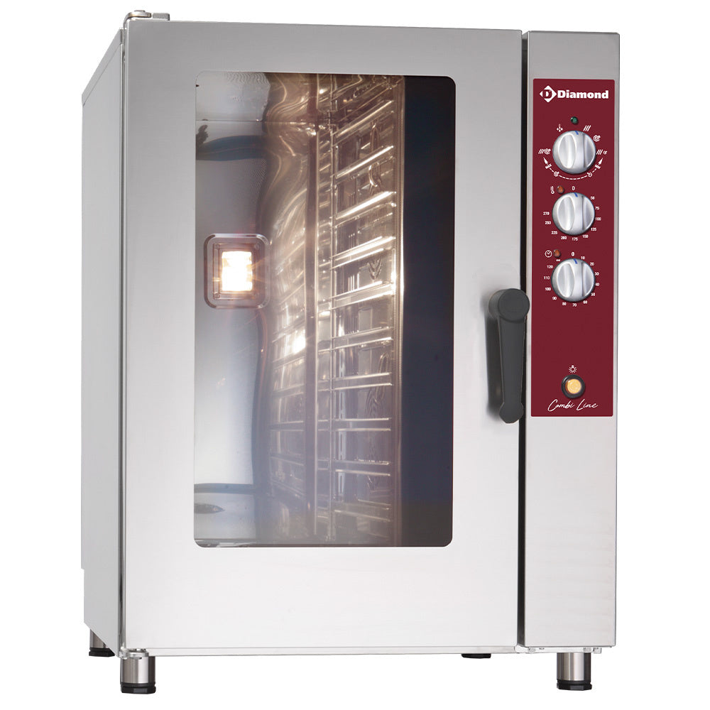 Elektrische combisteamer 10x GN 1/1, mechanische bediening, Combi Line, Diamond DFV-1011/P