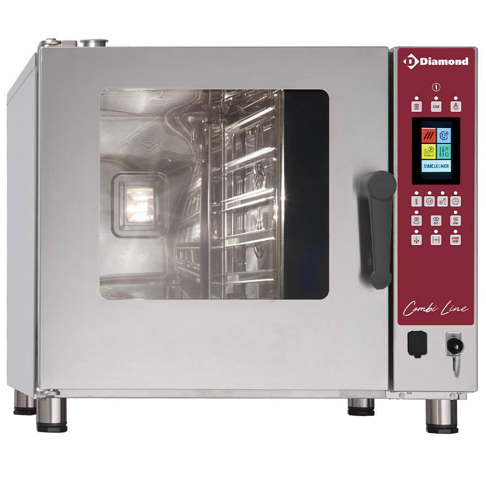 Elektrische combisteamer 5x GN 1/1, touchscreen en automatische reiniging, Combi Line, Diamond DFV-511/PTS