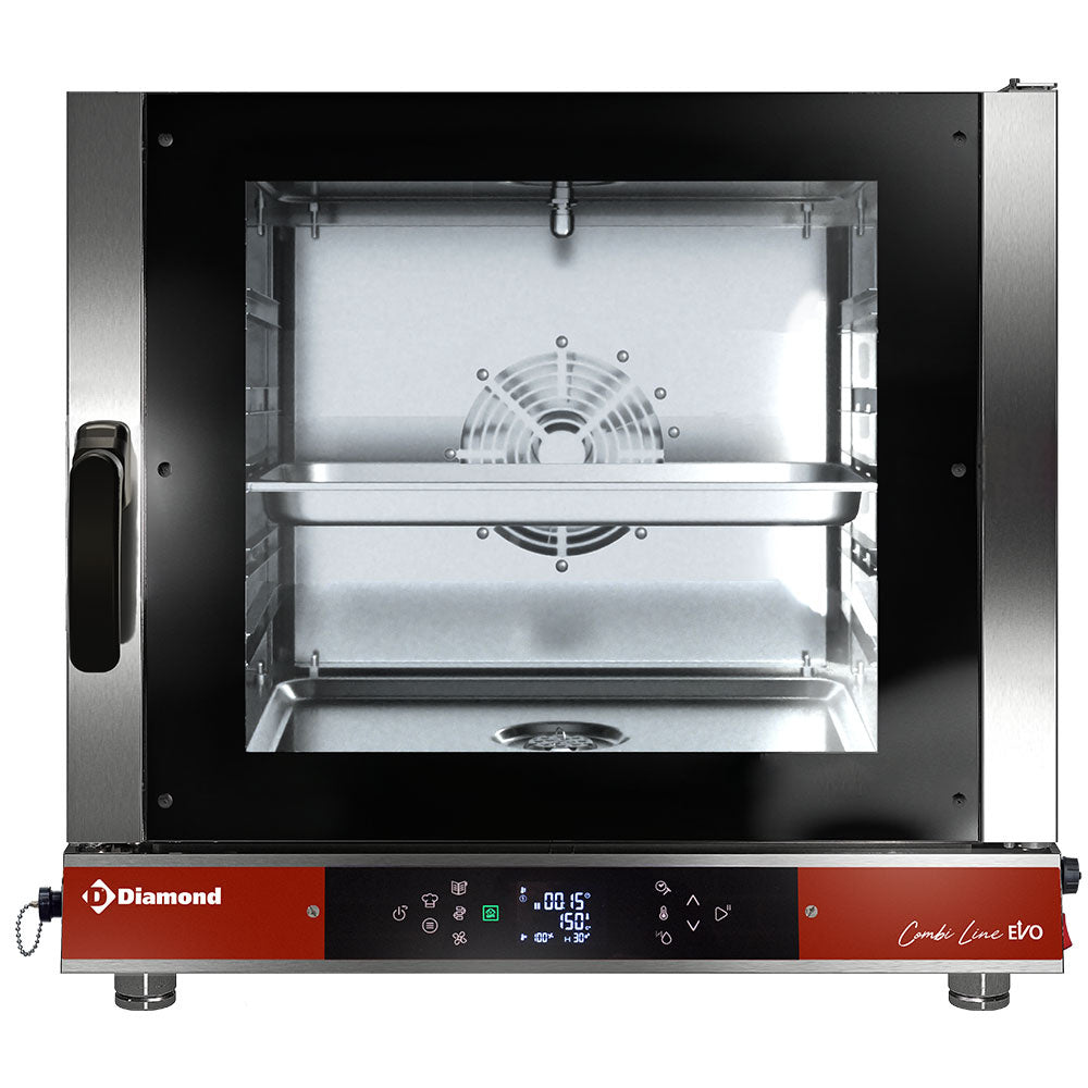 Elektrische combisteamer 5x GN 1/1, touch/digitale bediening en automatische reiniging, Combi Line EVO, Diamond DFV511/CTD