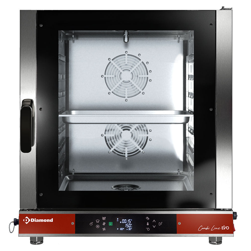Elektrische combisteamer 7x GN 1/1, touch/digitaal, automatische reiniging, Diamond DFV711/CTD