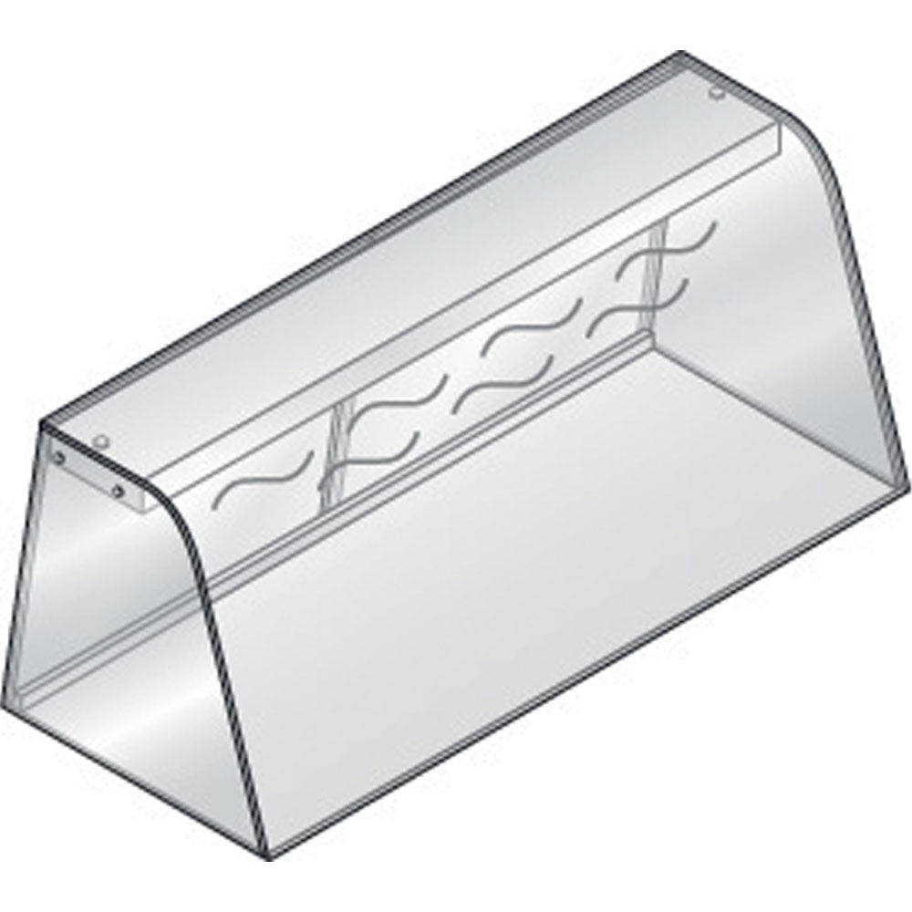 Vitrine met verwarmingselementen (weerstand) en schuifdeuren, voor 3x GN 1/1, 108,7 x 68,4 x 46 cm, Diamond DPA/SC12