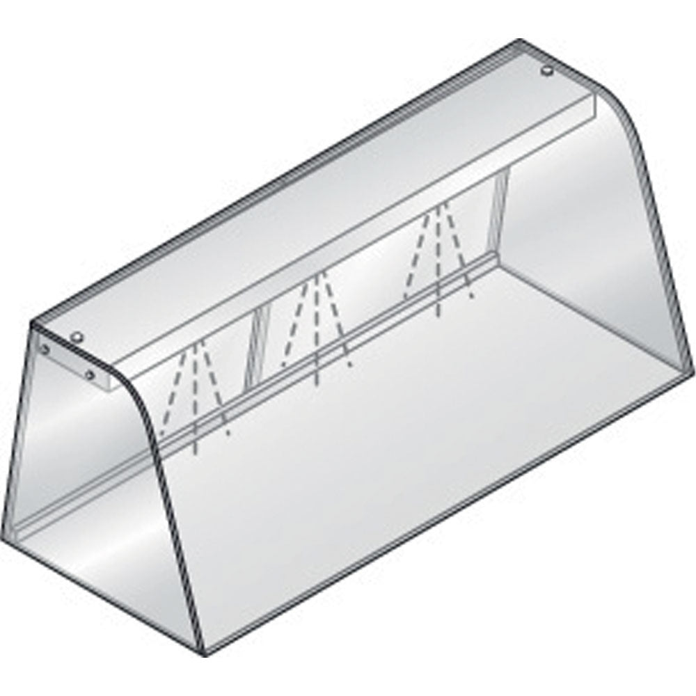 Vitrine met ledverlichting en schuifdeuren, voor 3x GN 1/1, 108,7 x 68,4 x 46 cm, Diamond DPA/SP12