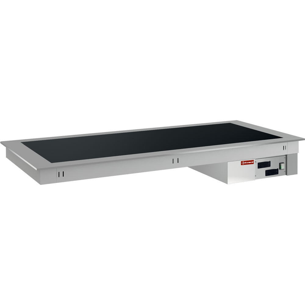 Inbouwelement met keramische glasplaat voor 4x GN 1/1, elektrisch, 2,4 kW, Diamond DPA/PVV15-D