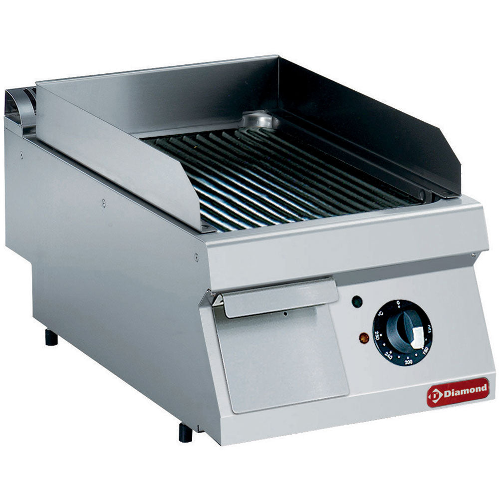 Elektrische bakplaat, geribbeld, module 40 cm, Maxima 700+, Diamond E17/PR4T-NE