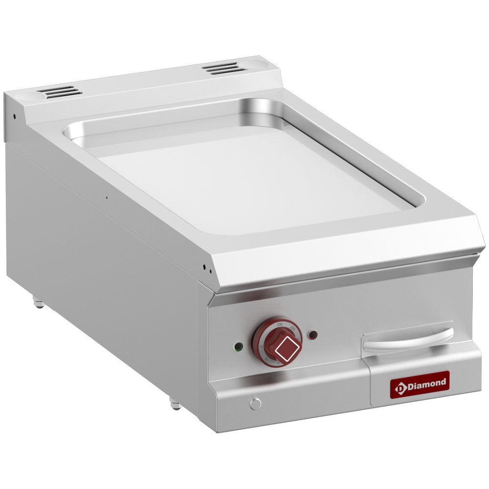 Elektrische bakplaat glad met hardverchroomde plaat, module 1/2, voor op tafel, 40 cm, Diamond E7/PLCD4T-N