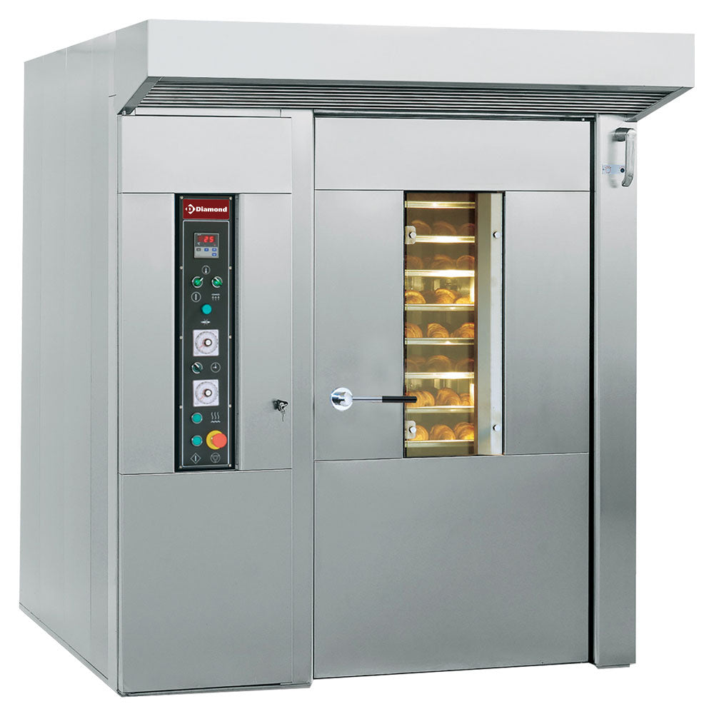 Draaioven voor bakkerij en patisserie, 15 of 18 niveaus (600x800 mm), gas/stookolie, Diamond FRM/5G-F