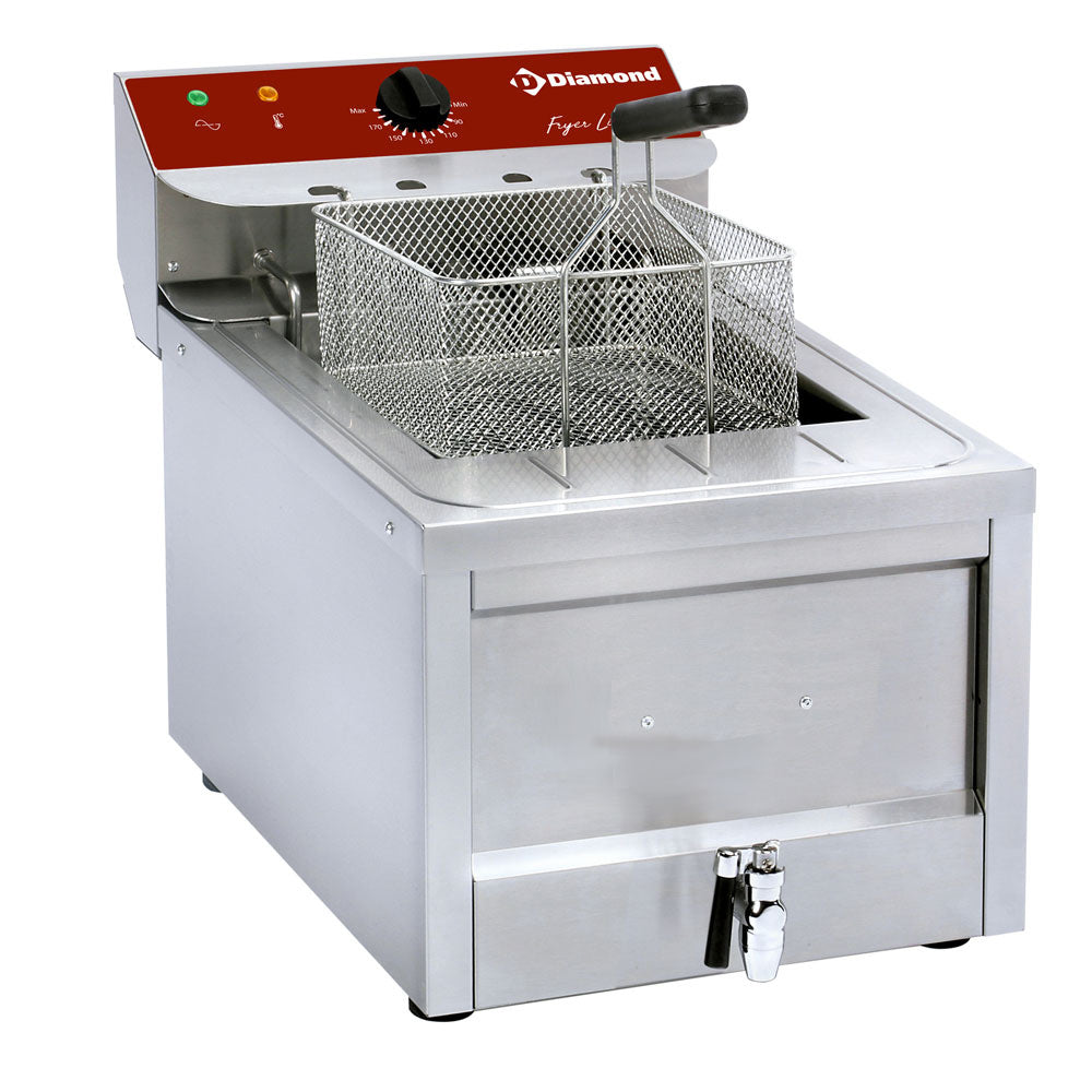 Elektrische friteuse 12 liter, tafelmodel, Diamond FSM-12ET/N