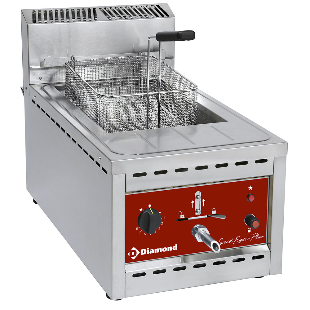 Gasfriteuse 12 liter, tafelmodel, Diamond FSM-12GT/N