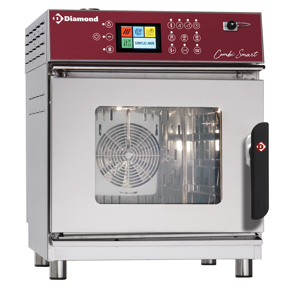 Elektrische combisteamer 4x GN 2/3, touchscreen en automatische reiniging, Combi Smart Line, Diamond FVS-423/TS