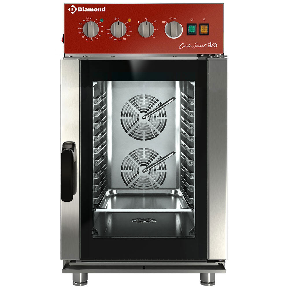 Elektrische combisteamer 10x GN 1/1, mechanische bediening, Combi Smart EVO, Diamond FVS10-711/CMC