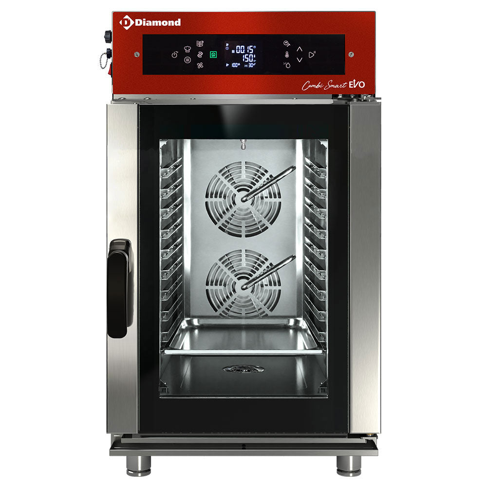 Elektrische combisteamer 10x GN 1/1, touch/digitaal, automatische reiniging, Diamond FVS10-711/CTD