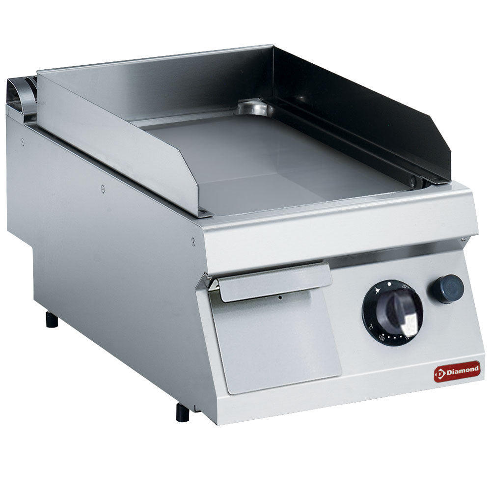 Gasgestookte bakplaat, glad, hardverchroomd, module 40 cm, Maxima 700+, Diamond G17/PLCD4T-N
