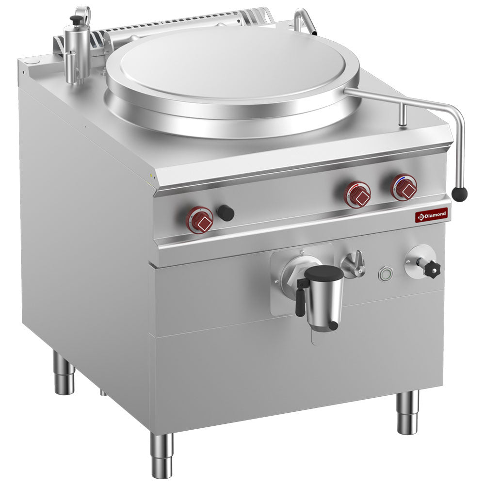 Gaskookketel 100 liter met indirecte verwarming op onderkast, Diamond G9/M10I8-N