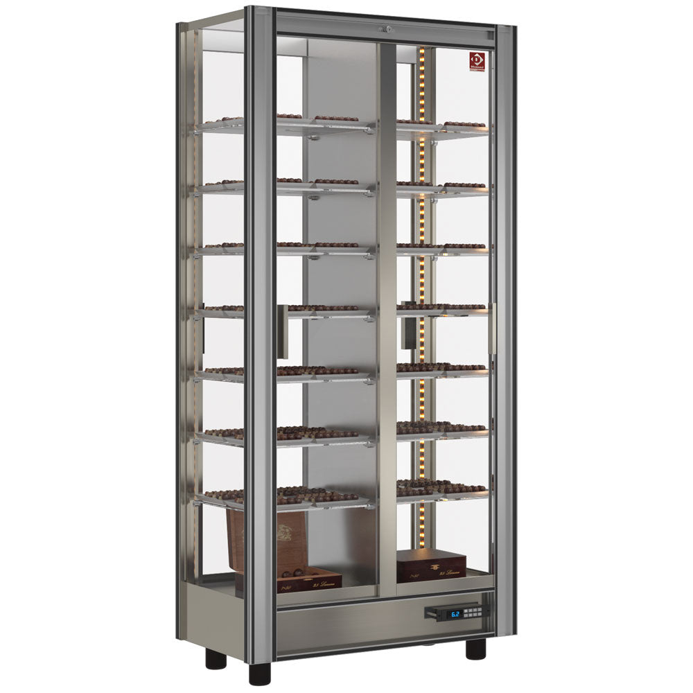 Gekoelde chocoladevitrine 530 liter, modulair, Through-uitvoering, Diamond GCC-1/TR-R2