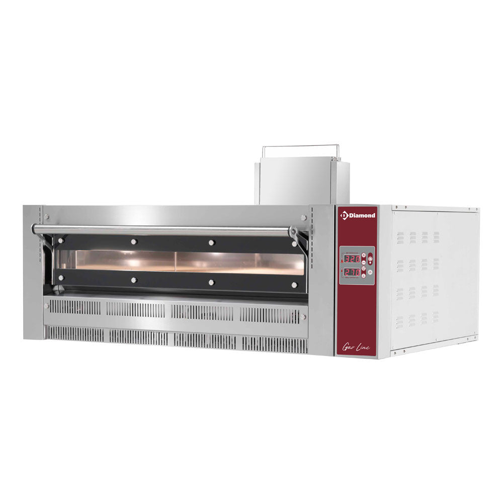 Gasoven voor pizza's Gaz Line, 9 pizza's Ø 35 cm, Diamond GL9/35-D