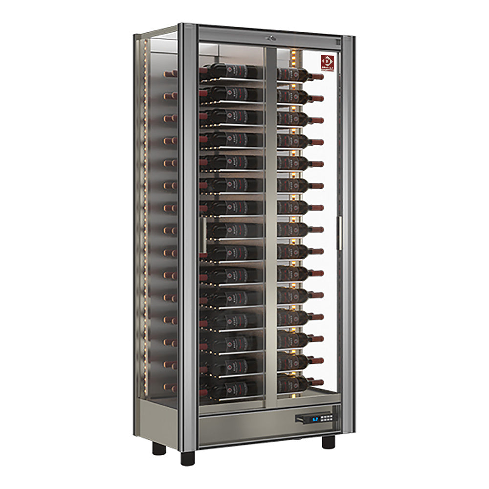 Gekoelde wijnvitrine 530 liter, modulair, 120 flessen, Diamond GVV-1-R2