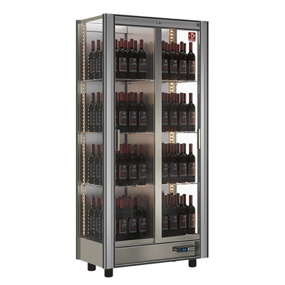 Gekoelde wijnvitrine 530 liter, modulair, 128 flessen, Diamond GVV-3-R2
