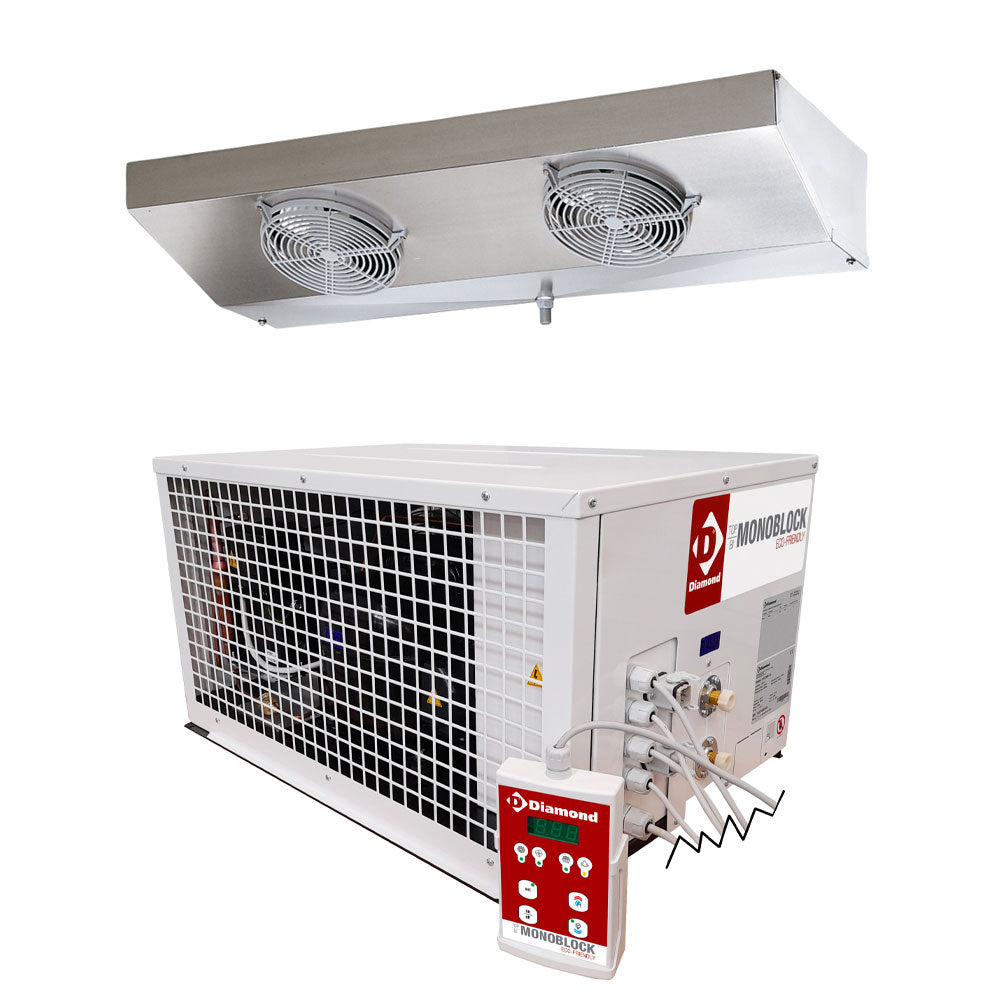 Bi-block koelunit voor vriescel (-15/-25 °C), 1258 W, cel tot 10,2 m³, Diamond HN201M-2S