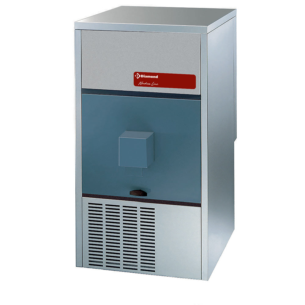IJsblokjesmachine 42 kg per 24 uur met ijsdispenser, luchtgekoeld, blokjes 13 g, Diamond ICE42DISPA-R2