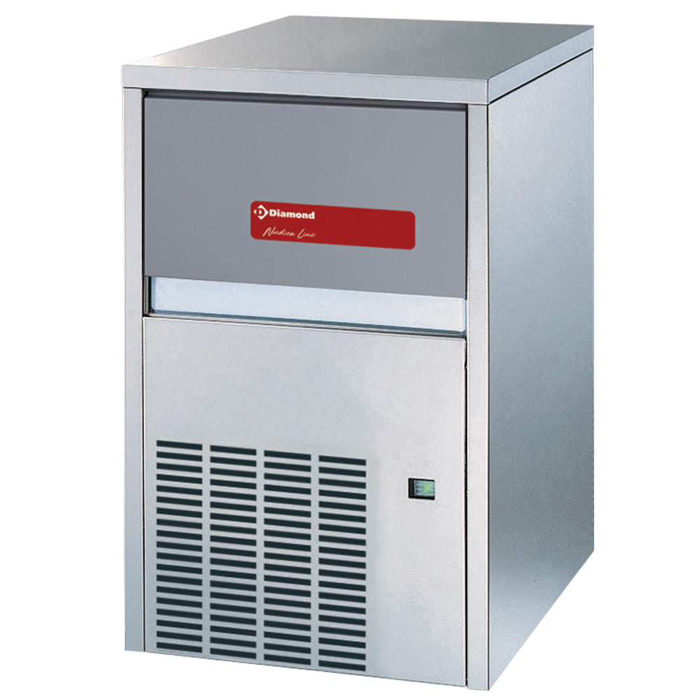 Schilferijsmachine 67 kg per 24 uur, met opslag 10 kg, watergekoeld, Diamond ICE70WS-R2