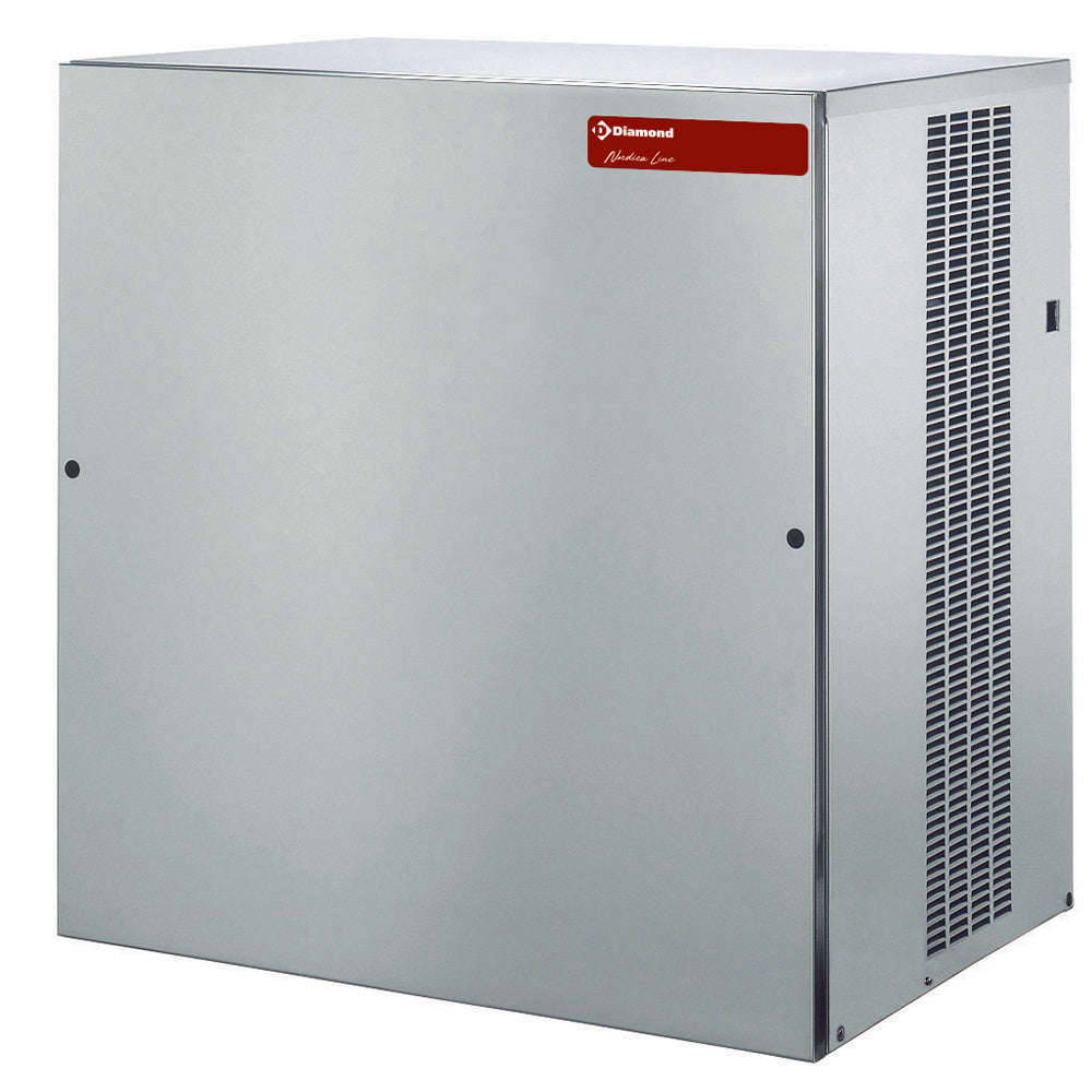 Machine voor platte ijsblokjes van 7 g, 400 kg per 24 uur, zonder opslag, Diamond ICEV900W