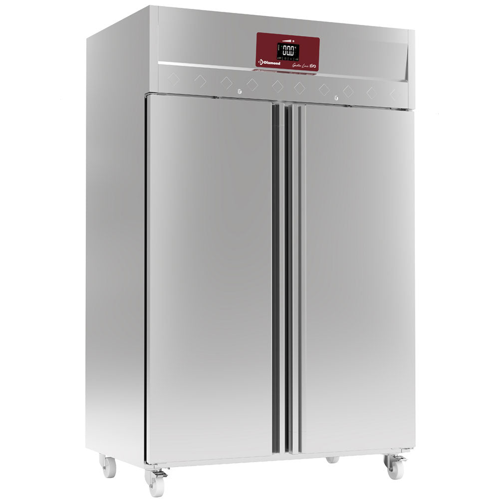Geventileerde koelkast 1400 liter, 2 deuren GN 2/1, op wielen, Diamond ID140/R9