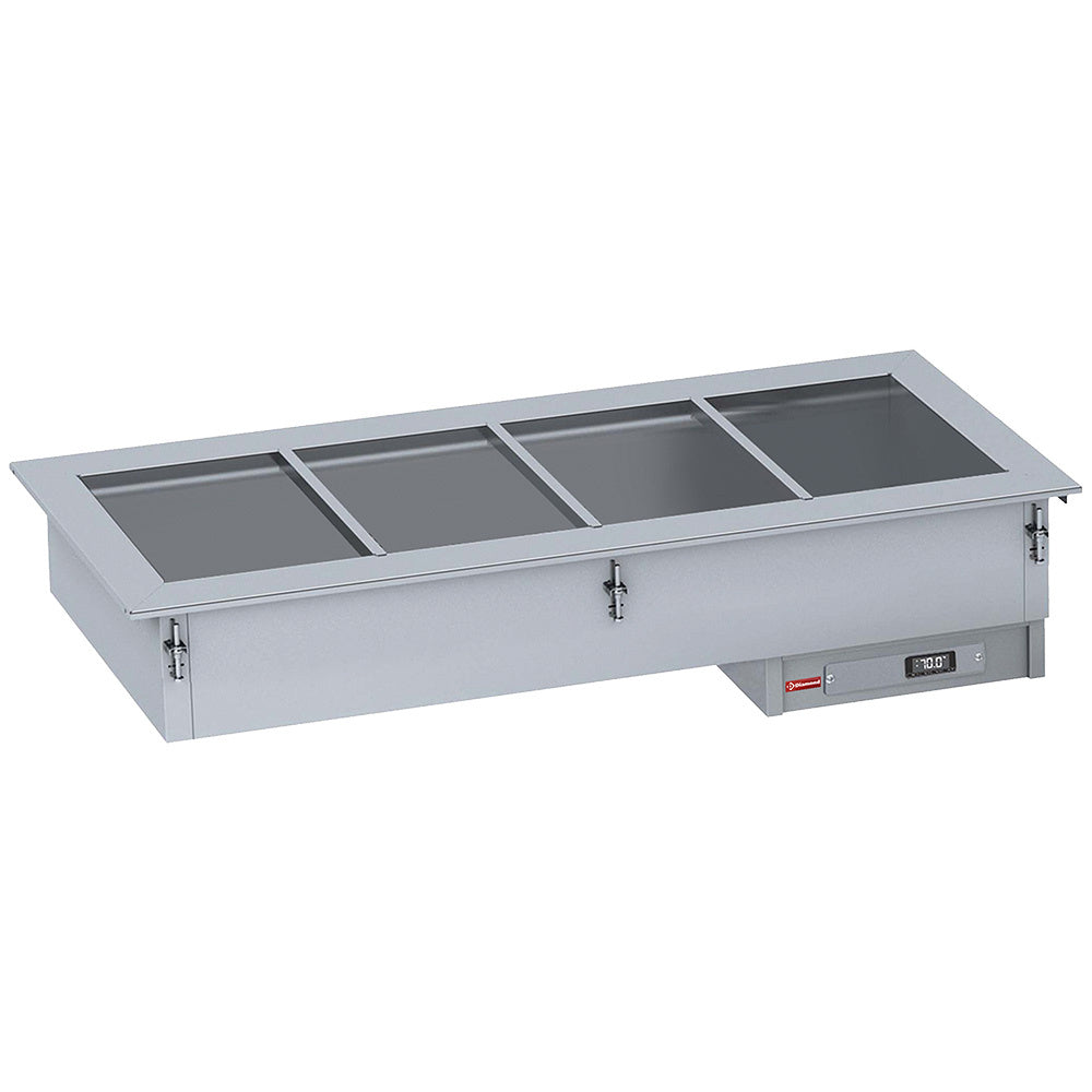 Droog warmhoudelement (bain-marie, statisch) 3x GN 1/1, drop-in, 111,5 x 61 x 37,3 cm, Diamond IN/BX12-PSCX