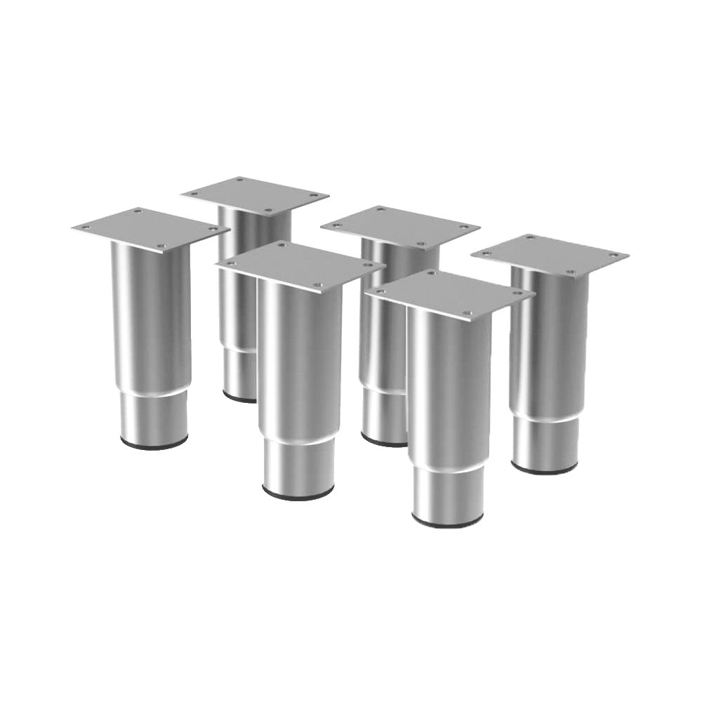 Set van 6 verstelbare roestvrijstalen poten (h. 12,5 cm) voor barkoelkast KBR, Diamond K-PR/126