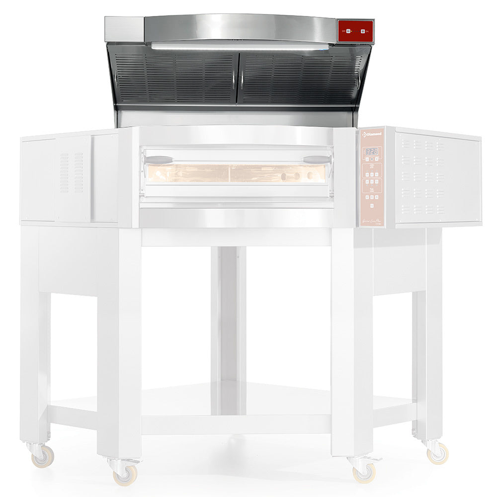 Afzuigkap met motor (700 m³/u), 5 snelheden, voor oven CGD-DG, Diamond KCGD/AS-DG