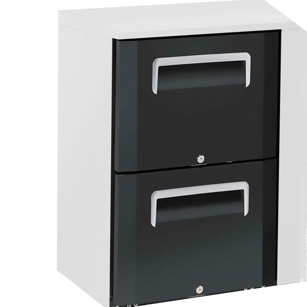Ladenkit 2 laden (1/2 + 1/2), met dicht front, voor flessenkoelkast RLB, Diamond L2P