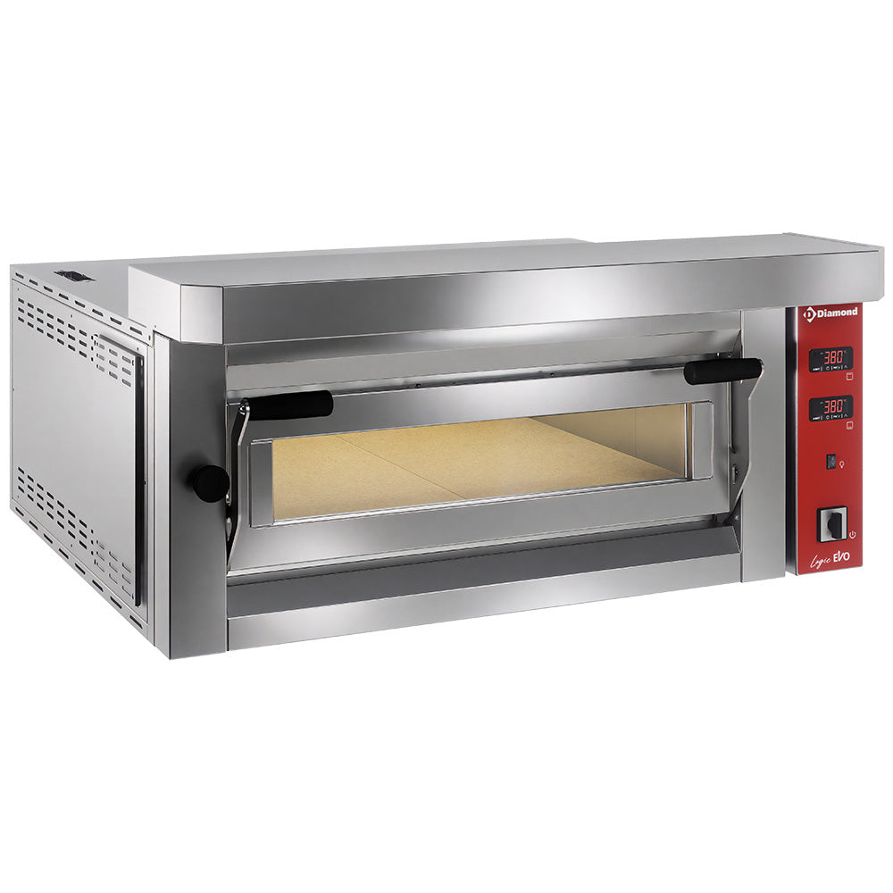 Elektrische pizzaoven Logic EVO, 4 pizza's Ø 35 cm, volledig vuurvaste steen, Diamond LFD-04-LX