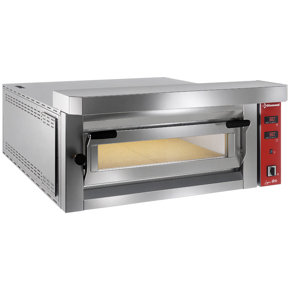 Elektrische pizzaoven Logic EVO, 6 pizza's Ø 35 cm, volledig vuurvaste steen, Diamond LFD-06-LX