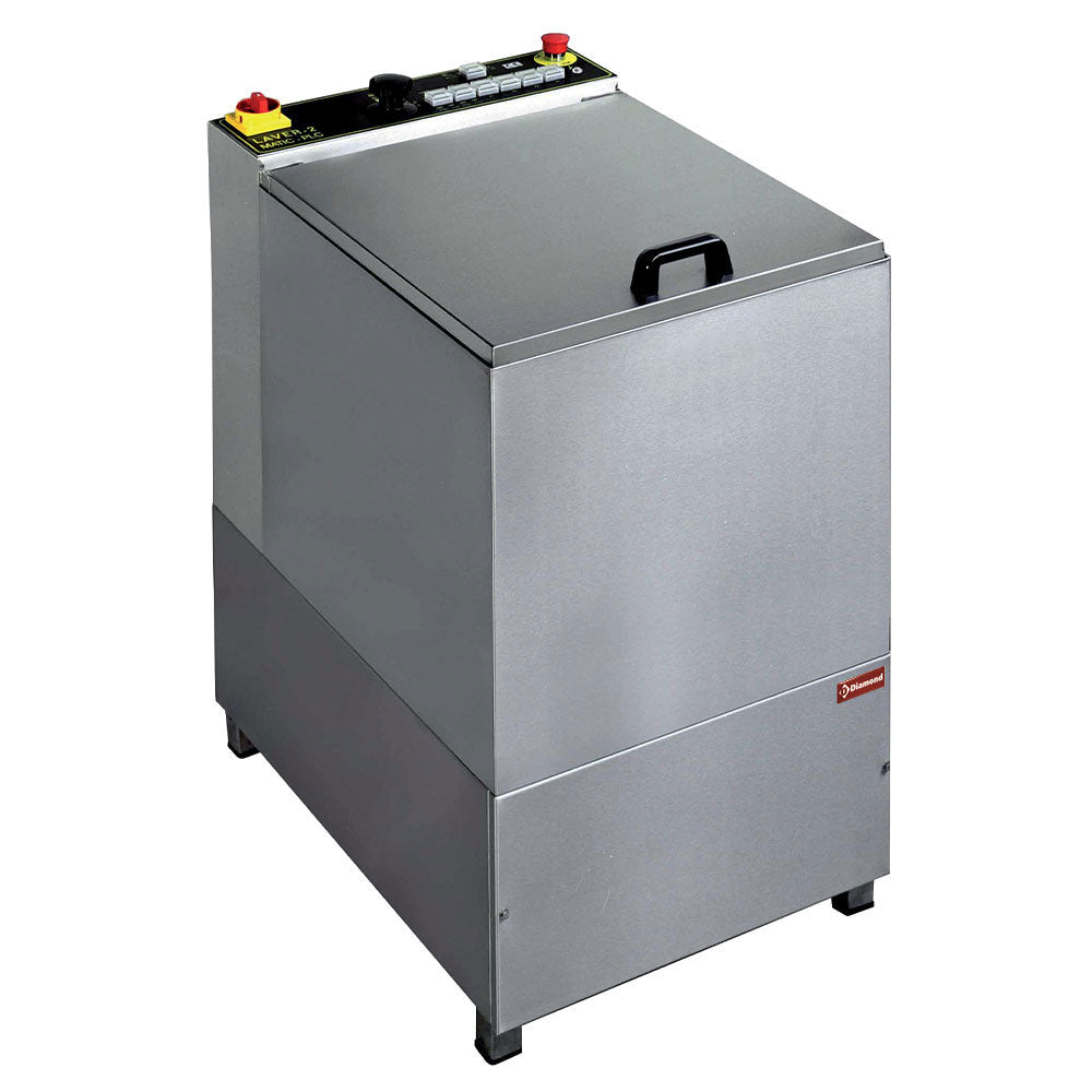 Groentewasmachine met droogcentrifuge, mand 45 liter, 4 programma’s, Diamond LLV-2M