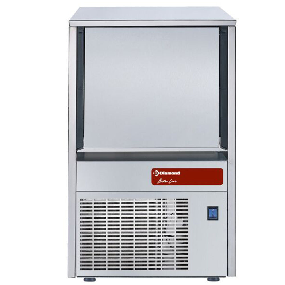 Holle-ijsblokjesmachine 22 kg per 24 uur met voorraadbak 9 kg, luchtgekoeld, Diamond MXP-25A/R2