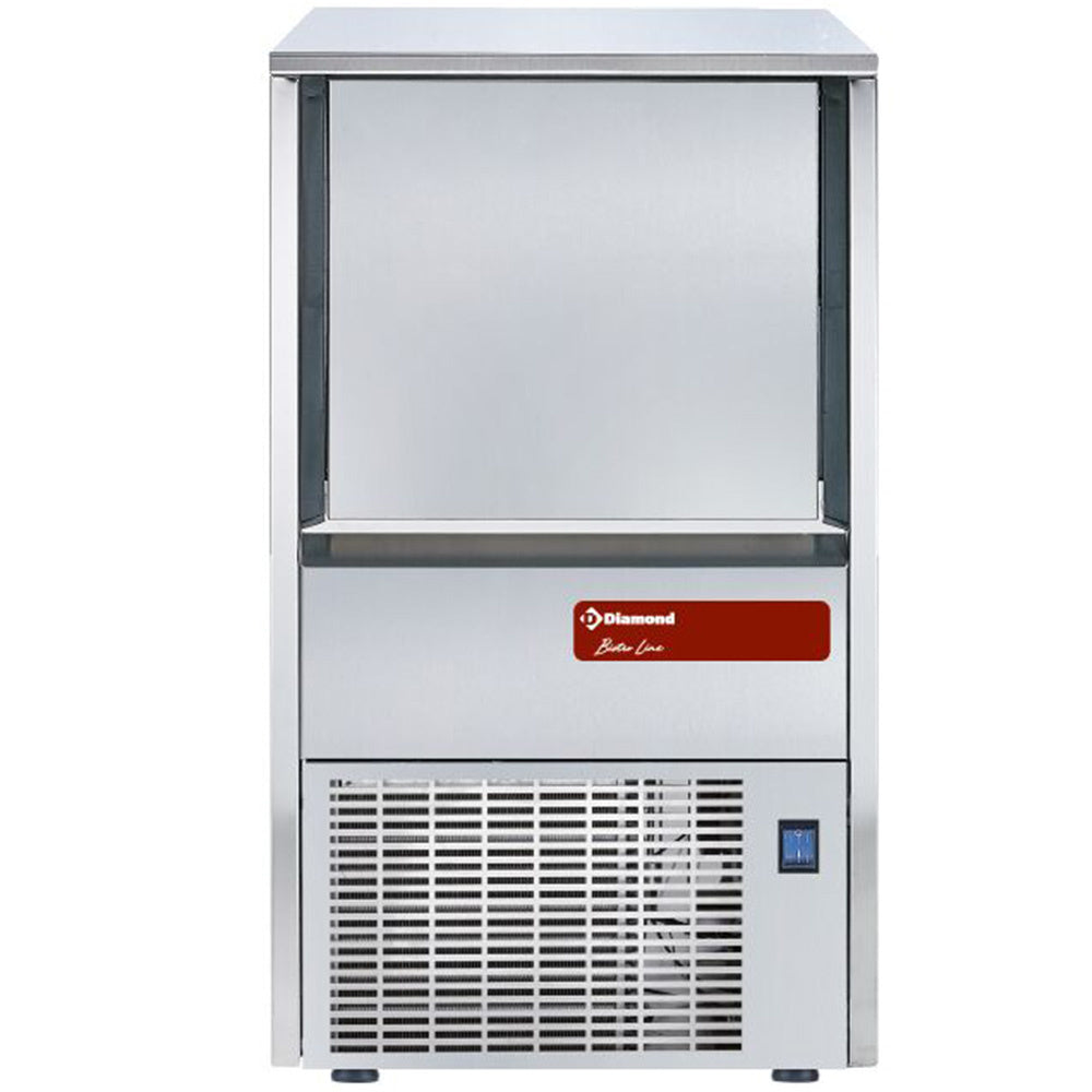 Holle-ijsblokjesmachine 38 kg per 24 uur met voorraadbak 12 kg, luchtgekoeld, Diamond MXP-45A/R2