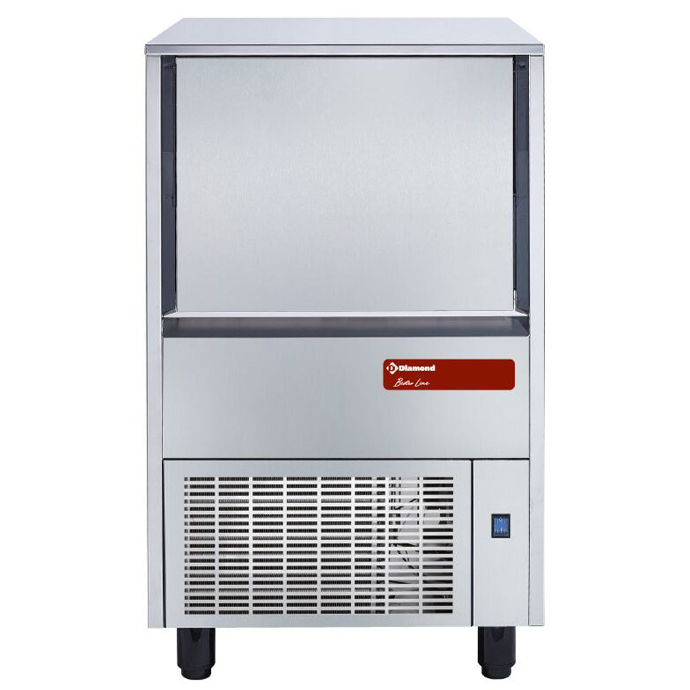 Holle-ijsblokjesmachine 48 kg per 24 uur met voorraadbak 25 kg, luchtgekoeld, Diamond MXP-55A/R2