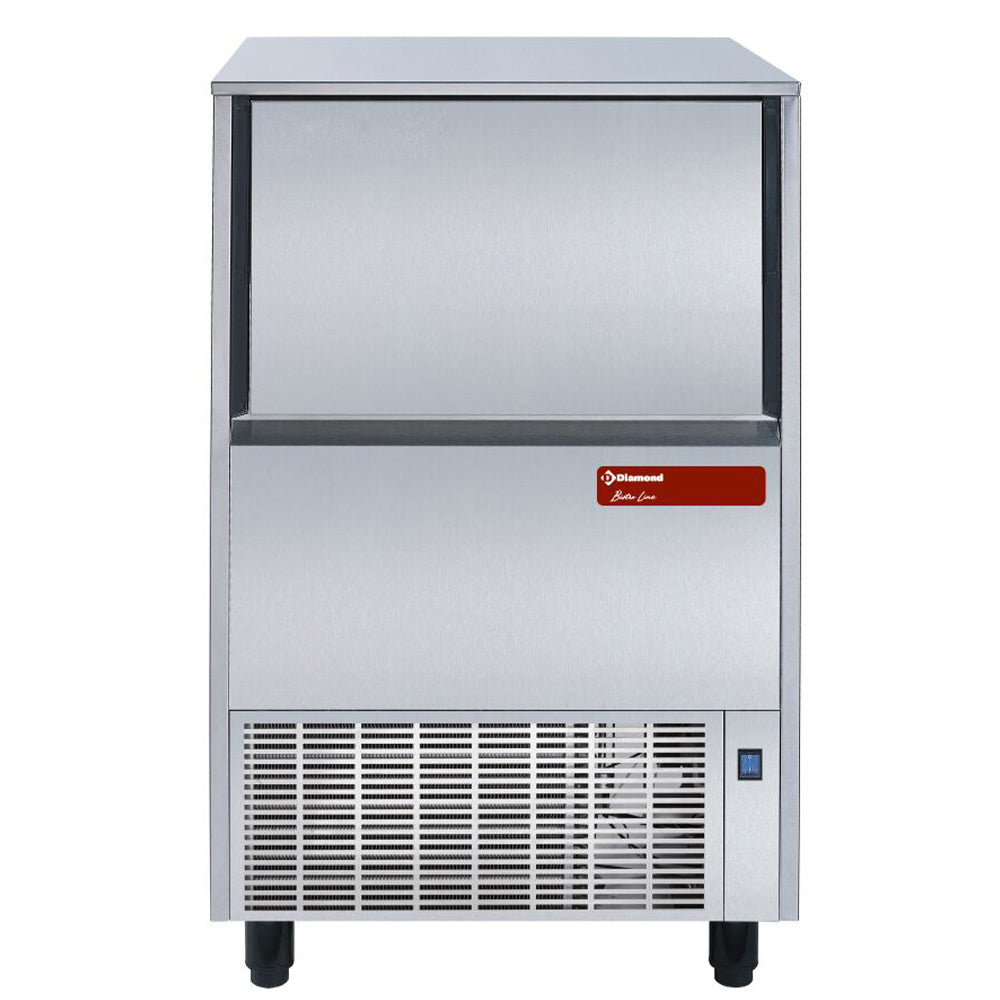 Holle-ijsblokjesmachine 55 kg per 24 uur met voorraadbak 30 kg, luchtgekoeld, Diamond MXP-65A/R2