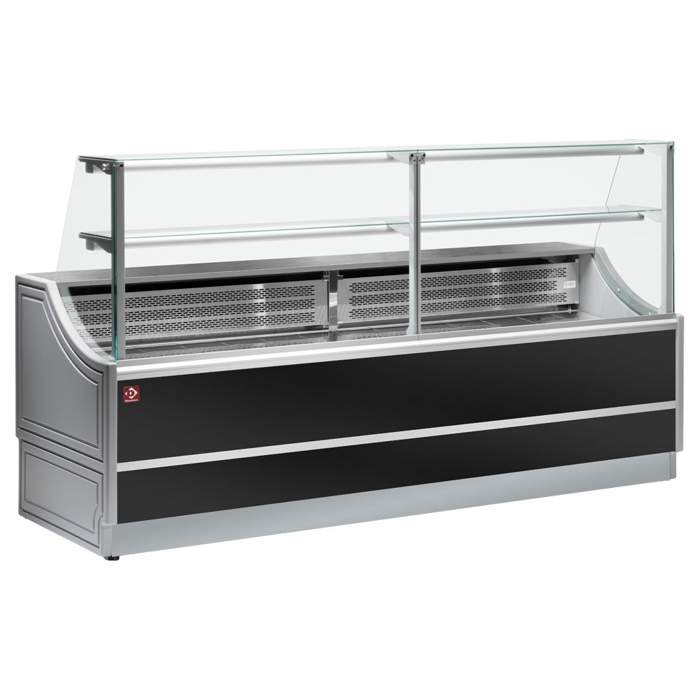 Gebakskoelvitrine met rechte ruit 90° en reserve, 100 cm, Diamond OL104/B2-R/R2