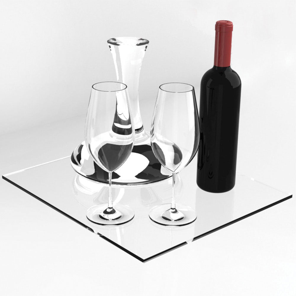 Verstelbare glazen legplanken van gehard glas met steun, Diamond OP4-D