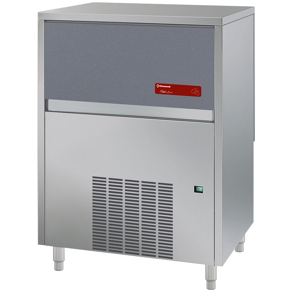 Pebble-ijsmachine 142 kg per 24 uur, met opslag 40 kg, watergekoeld, Diamond PEB140/40W
