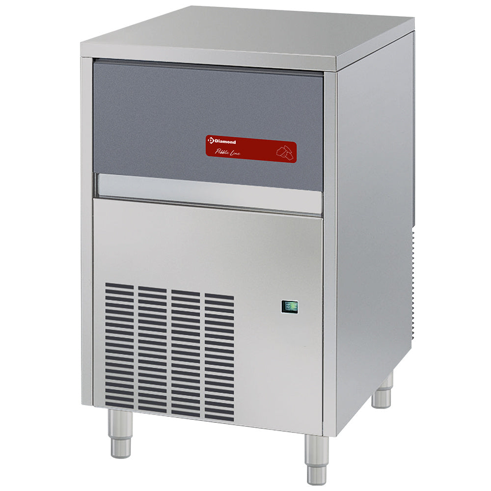Pebble-ijsmachine 90 kg per 24 uur, met opslag 20 kg, watergekoeld, Diamond PEB90/20W
