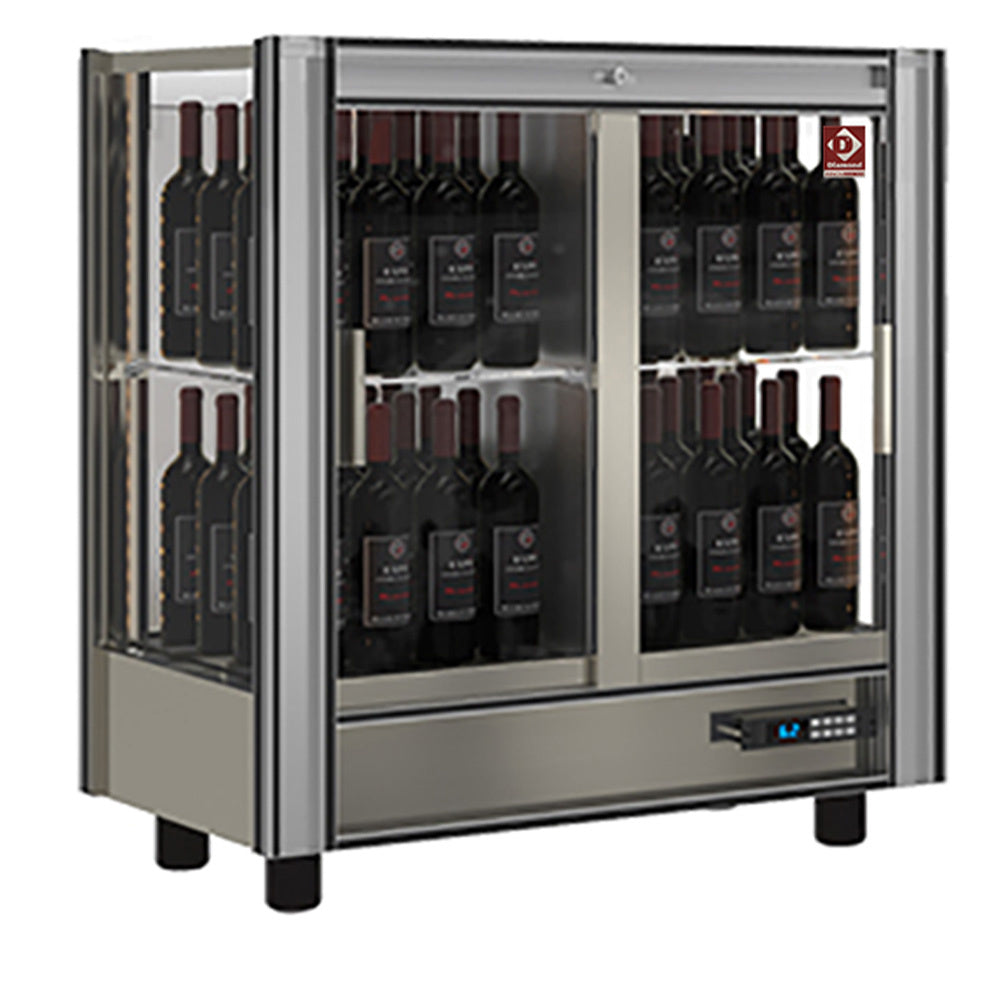 Wijnkoelvitrine 216 liter, modulair, standaard uitvoering, 64 flessen, Diamond PVV-3-R6