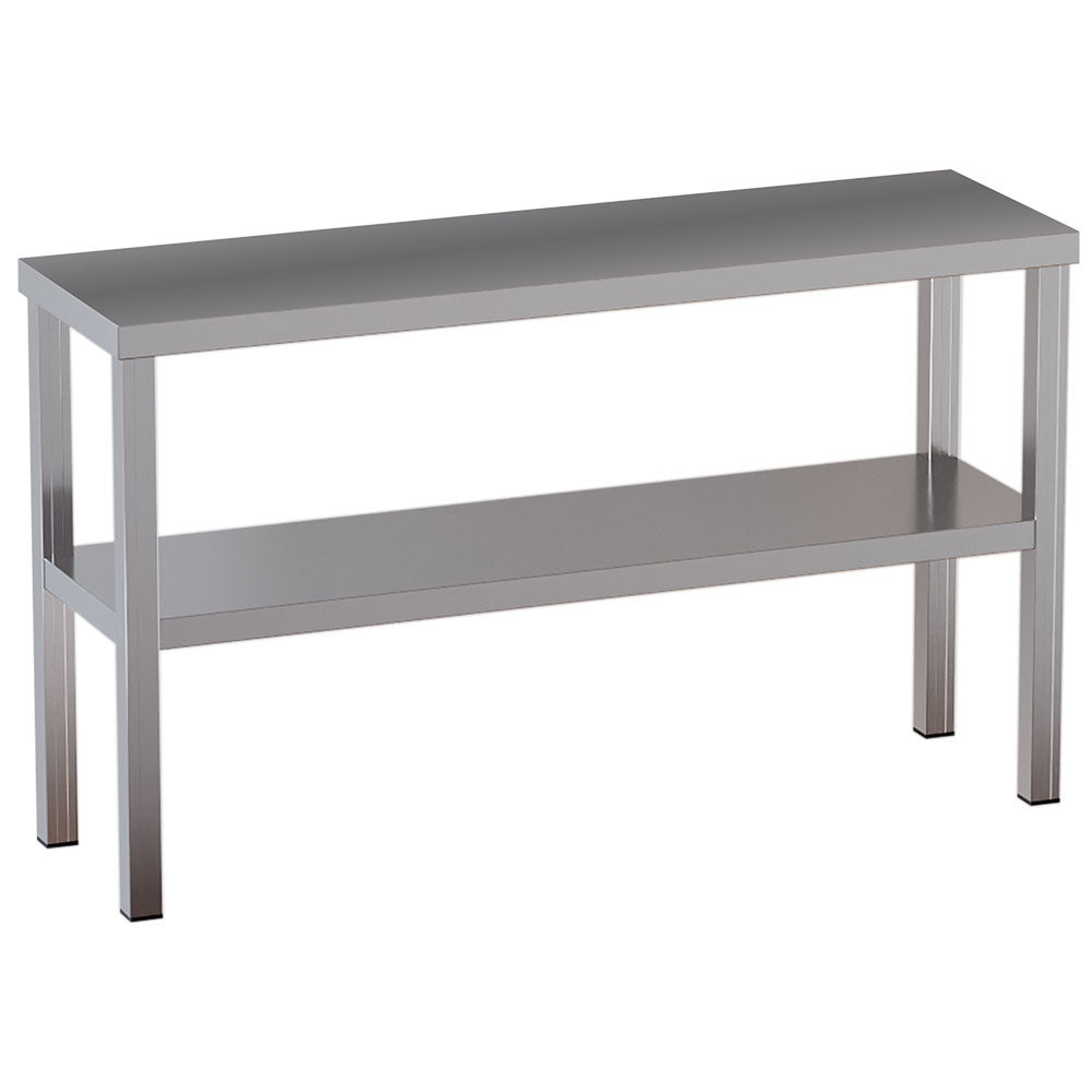 Chef-etagère met 2 niveaus, 200 x 30 cm, rvs, Diamond R202-SE5