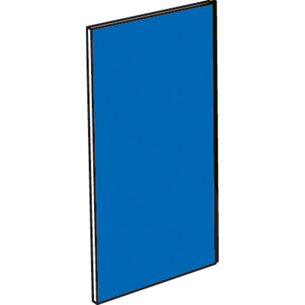 Bekledingspaneel voorzijde buitenhoek 90°, blauw, Diamond S80/HB9