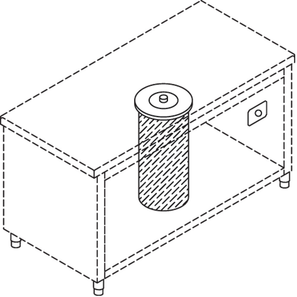 Neutrale bordenlift voor borden 19-26 cm, 50-60 stuks, Diamond S80/SAN