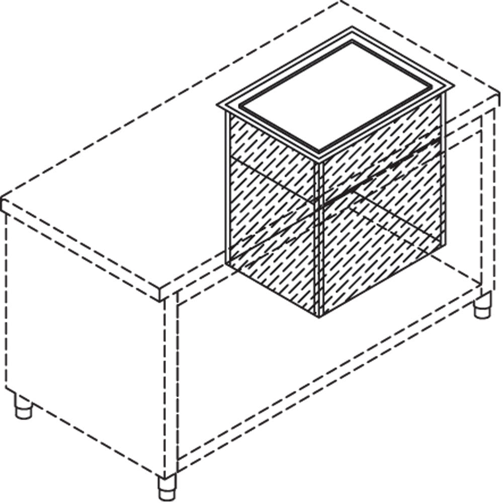 Neutraal mandenreservoir 50 x 50 cm, Diamond S80/SPN