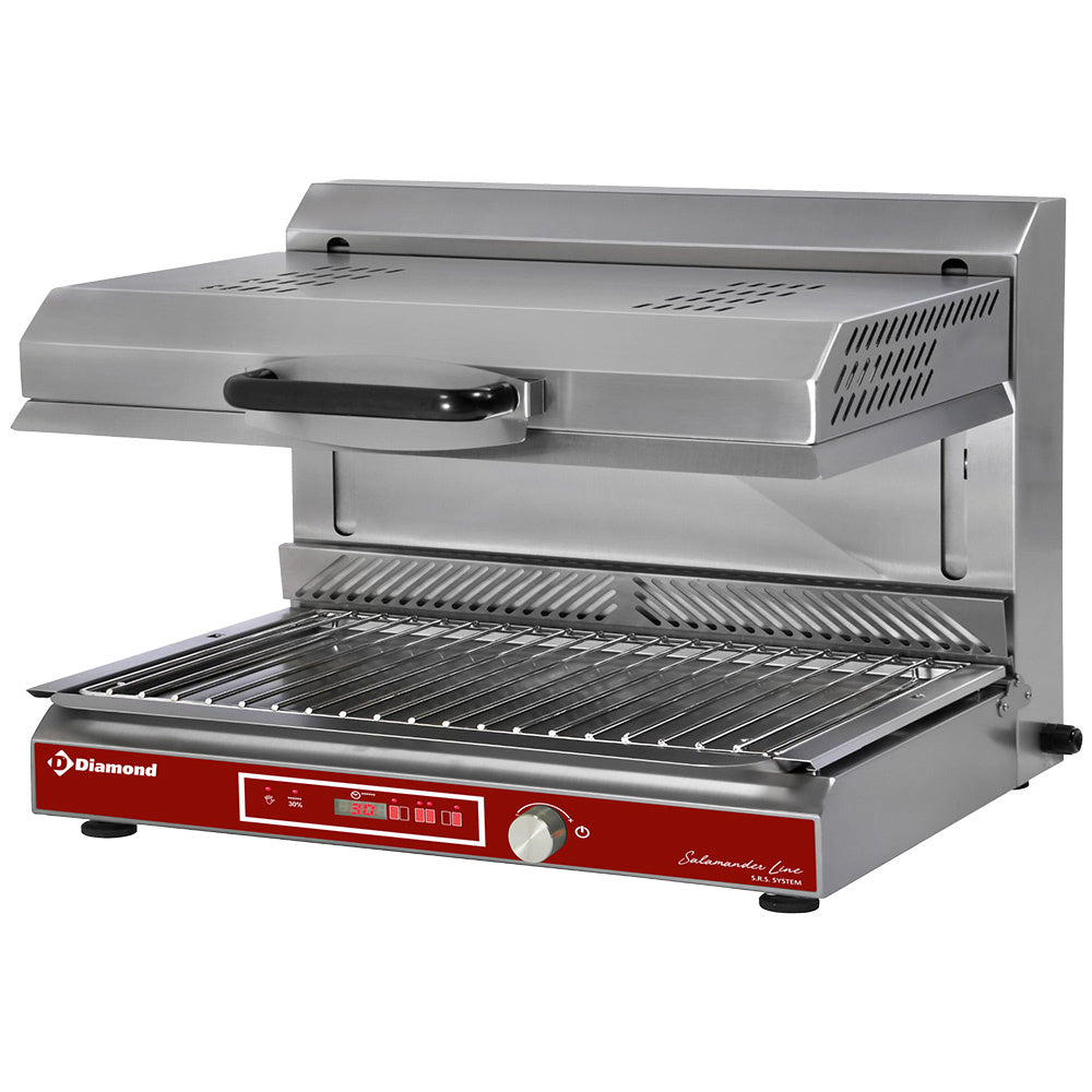 Elektronische glaskeramische salamander, 80 cm, 3 zones, digitaal, Diamond SA/80VC-DIG