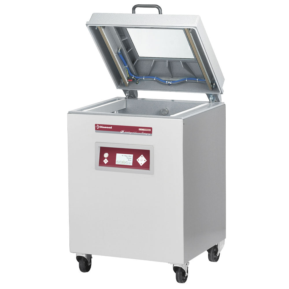 Vacuümmachine met kamer 50x52x23 cm, op onderstel, 63 m³/h, LCD-display, aluminium deksel, Diamond SC-123V/IVP